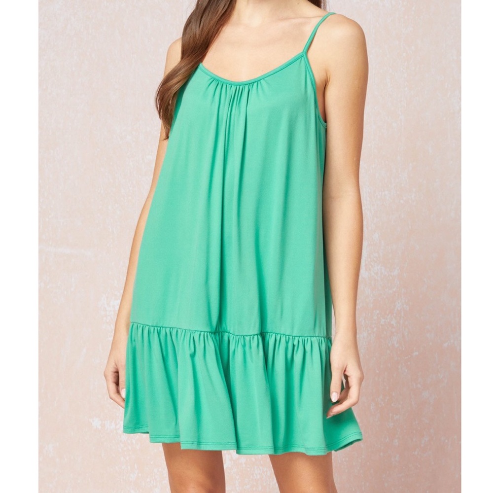 Baby suede slip dress